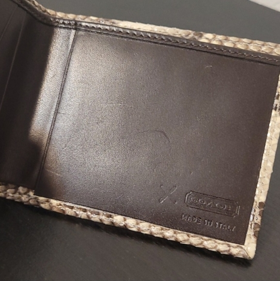 Mens Coach Python Wallet - Picture 2 of 5
